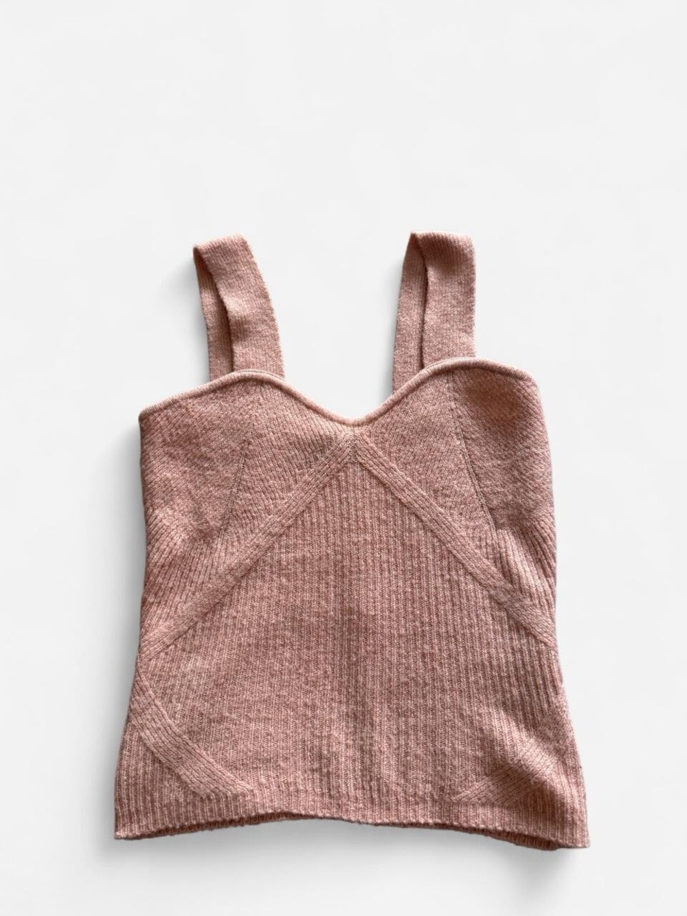Guess Knit Sweetheart Tank in Dusty Mauve